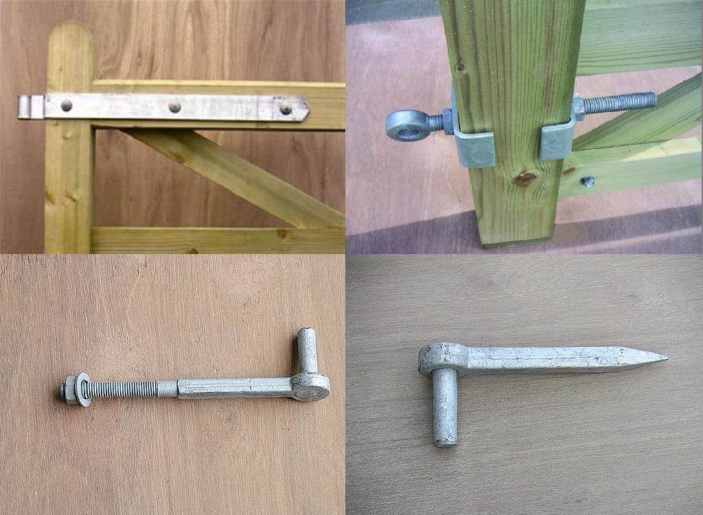 Timber Field Gate Hinge Set