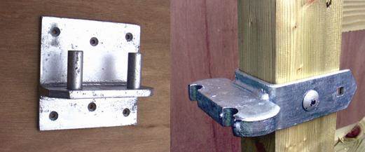 Timber Gate Rockerbottom Hinge Set