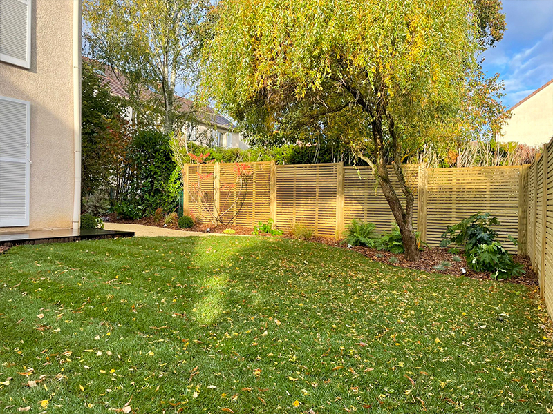 cloture jardin bois